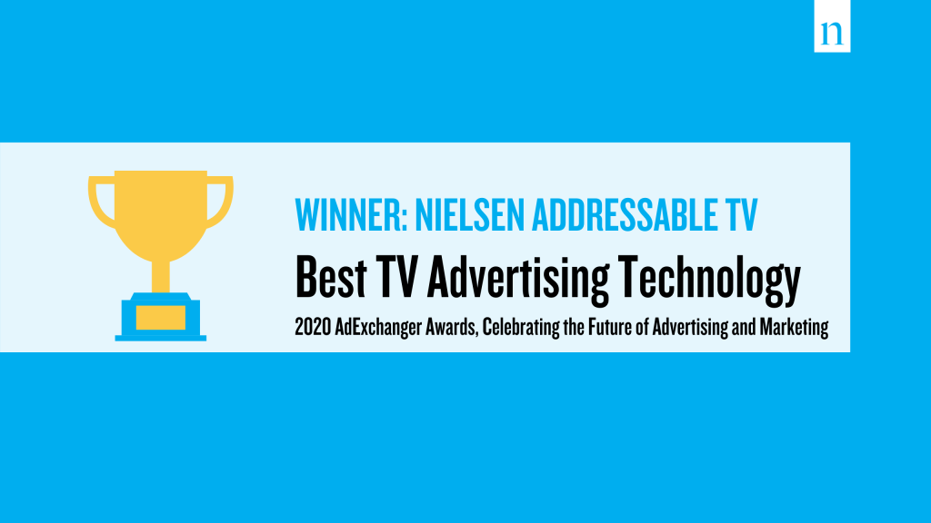 Nielsen Addressable TV wins Best TV advertising technology in 2020 AdExchanger Awards